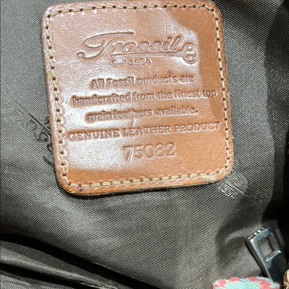 Fossil Tan and Brown Hobo Bag with Patterned Stripes - Picture 3 of 9